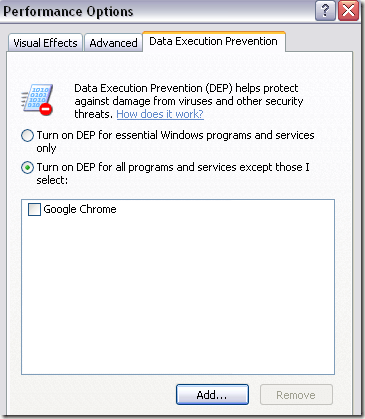 Windows Xp Dep Turn Off